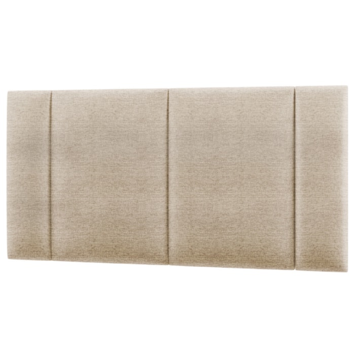 Cabeceira Modulada Casal 140 cm Com Led Linho Bege Milani Store