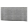 Cabeceira Modulada Casal 140 cm Com Led Linho Cinza Milani Store