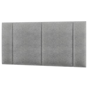 Cabeceira Modulada Casal 140 cm Com Led Linho Cinza Milani Store Cabeceira Modulada Casal 140 cm Com Led Linho Cinza Milani Store