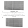 Cabeceira Modulada Casal Queen 160 cm Com Led Linho Cinza VConcept