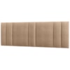 Cabeceira Modulada King 200 cm Com Led Boucle Bege Milani Store