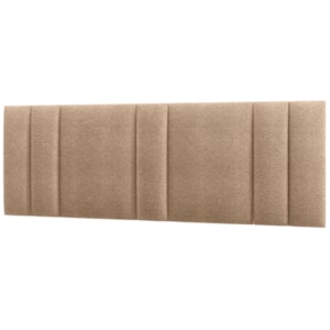 Cabeceira Modulada King 200 cm Com Led Boucle Bege Milani Store