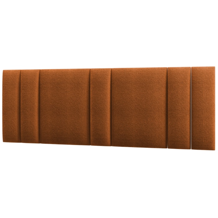 Cabeceira Modulada King 200 cm Com Led Boucle Cinza Milani Store