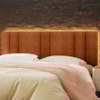 Cabeceira Modulada King 200 cm Com Led Boucle Cinza Milani Store