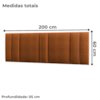 Cabeceira Modulada King 200 cm Com Led Boucle Cinza Milani Store