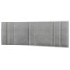 Cabeceira Modulada King 200 cm Com Led Linho Cinza Milani Store