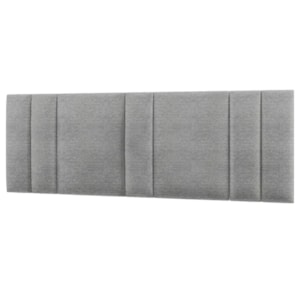 Cabeceira Modulada King 200 cm Com Led Linho Cinza Milani Store