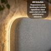 Cabeceira Modulada King 200 cm Organica Com LED Linho Cinza VCONCEPT