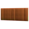 Cabeceira Modulada Queen 160 cm Com Led Boucle Terracota Milani Store