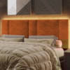 Cabeceira Modulada Queen 160 cm Com Led Boucle Terracota Milani Store