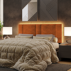 Cabeceira Modulada Queen 160 cm Com Led Boucle Terracota Milani Store