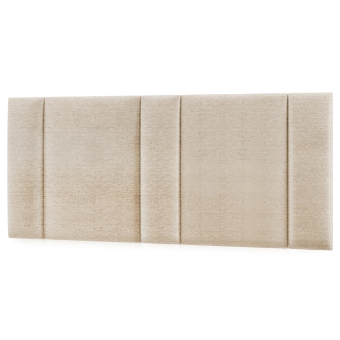 Cabeceira Modulada Queen 160 cm Com Led Linho Bege Milani Store