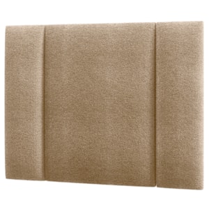 Cabeceira Modulada Solteiro 90 cm Com Led Boucle Bege Milani Store