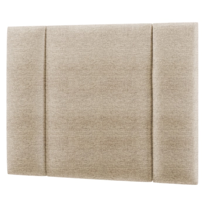 Cabeceira Modulada Solteiro 90 cm Com Led Linho Bege Milani Store