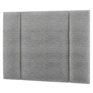 Cabeceira Modulada Solteiro 90 cm Com Led Linho Cinza Milani Store