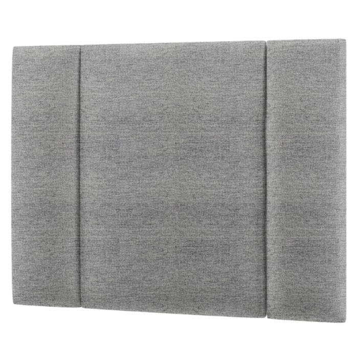 Cabeceira Modulada Solteiro 90 cm Com Led Linho Cinza Milani Store