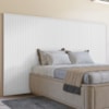 Cabeceira Painel Frisado Casal Queen Florença Branco DCASA