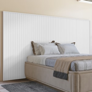 Cabeceira Painel Frisado Casal Queen Florença Branco DCASA