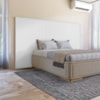 Cabeceira Painel Frisado Casal Queen Florença Branco DCASA