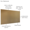 Cabeceira Painel Frisado Casal Queen Florença Hannover DCASA