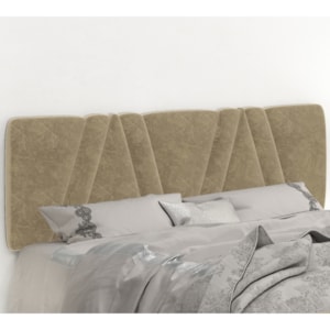 Cabeceira Painel Mille 140cm Suede Am Bege Cabeceira Painel Mille 140cm Suede Am Bege