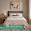 Cabeceira Painel Suspenso Casal 140 cm Alana Organica Boucle Cinza Artte