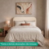 Cabeceira Painel Suspenso Casal 140 cm Alana Organica Boucle Creme Artte