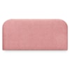Cabeceira Painel Suspenso Casal 140 cm Alana Organica Boucle Rosa Artte
