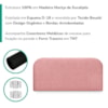 Cabeceira Painel Suspenso Casal 140 cm Alana Organica Boucle Rosa Artte