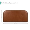 Cabeceira Painel Suspenso Casal 140 cm Alana Organica Corino Avela Camel Artte
