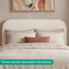 Cabeceira Painel Suspenso Casal 140 cm Alana Organica Linho Cru Artte