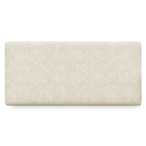 Cabeceira Painel Suspenso Casal 140 cm Luna Retangular Boucle Bege Artte