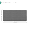 Cabeceira Painel Suspenso Casal 140 cm Luna Retangular Boucle Cinza Artte