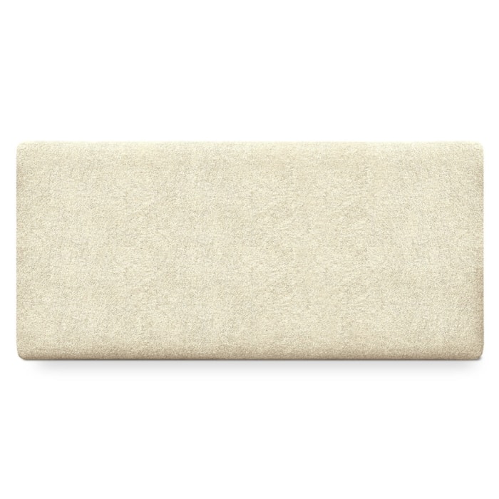 Cabeceira Painel Suspenso Casal 140 cm Luna Retangular Boucle Creme Artte