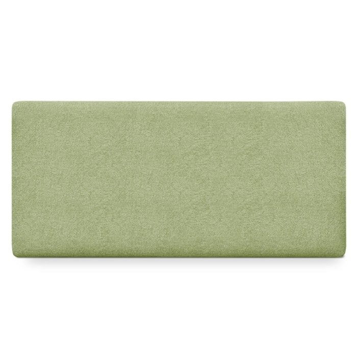 Cabeceira Painel Suspenso Casal 140 cm Luna Retangular Boucle Oliva Artte