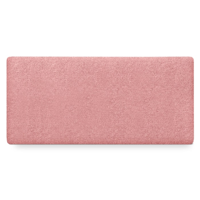 Cabeceira Painel Suspenso Casal 140 cm Luna Retangular Boucle Rosa Artte