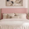 Cabeceira Painel Suspenso Casal 140 cm Luna Retangular Boucle Rosa Artte