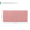Cabeceira Painel Suspenso Casal 140 cm Luna Retangular Boucle Rosa Artte