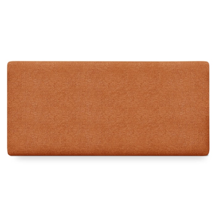 Cabeceira Painel Suspenso Casal 140 cm Luna Retangular Boucle Terracota Artte