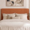 Cabeceira Painel Suspenso Casal 140 cm Luna Retangular Boucle Terracota Artte