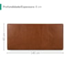 Cabeceira Painel Suspenso Casal 140 cm Luna Retangular Corino Avela Camel Artte