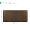 Cabeceira Painel Suspenso Casal 140 cm Luna Retangular Corino Canela Artte