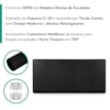 Cabeceira Painel Suspenso Casal 140 cm Luna Retangular Corino Preto Artte