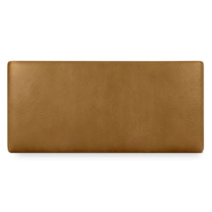 Cabeceira Painel Suspenso Casal 140 cm Luna Retangular Corino Whiskey Artte
