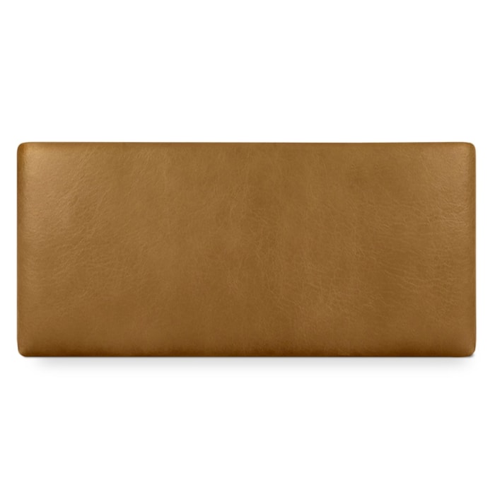 Cabeceira Painel Suspenso Casal 140 cm Luna Retangular Corino Whiskey Artte