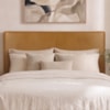Cabeceira Painel Suspenso Casal 140 cm Luna Retangular Corino Whiskey Artte