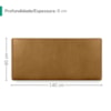 Cabeceira Painel Suspenso Casal 140 cm Luna Retangular Corino Whiskey Artte