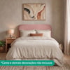 Cabeceira Painel Suspenso Casal 160 cm Alana Organica Boucle Rosa Artte