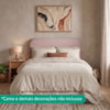 Cabeceira Painel Suspenso Casal 160 cm Alana Organica Boucle Rose Artte