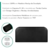 Cabeceira Painel Suspenso Casal 160 cm Alana Organica Corino Preto Artte
